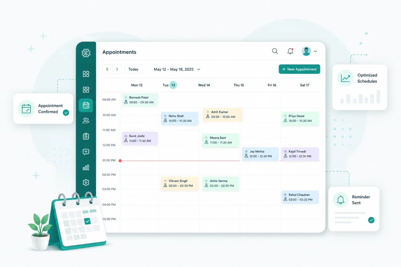 Appointment calendar & booking